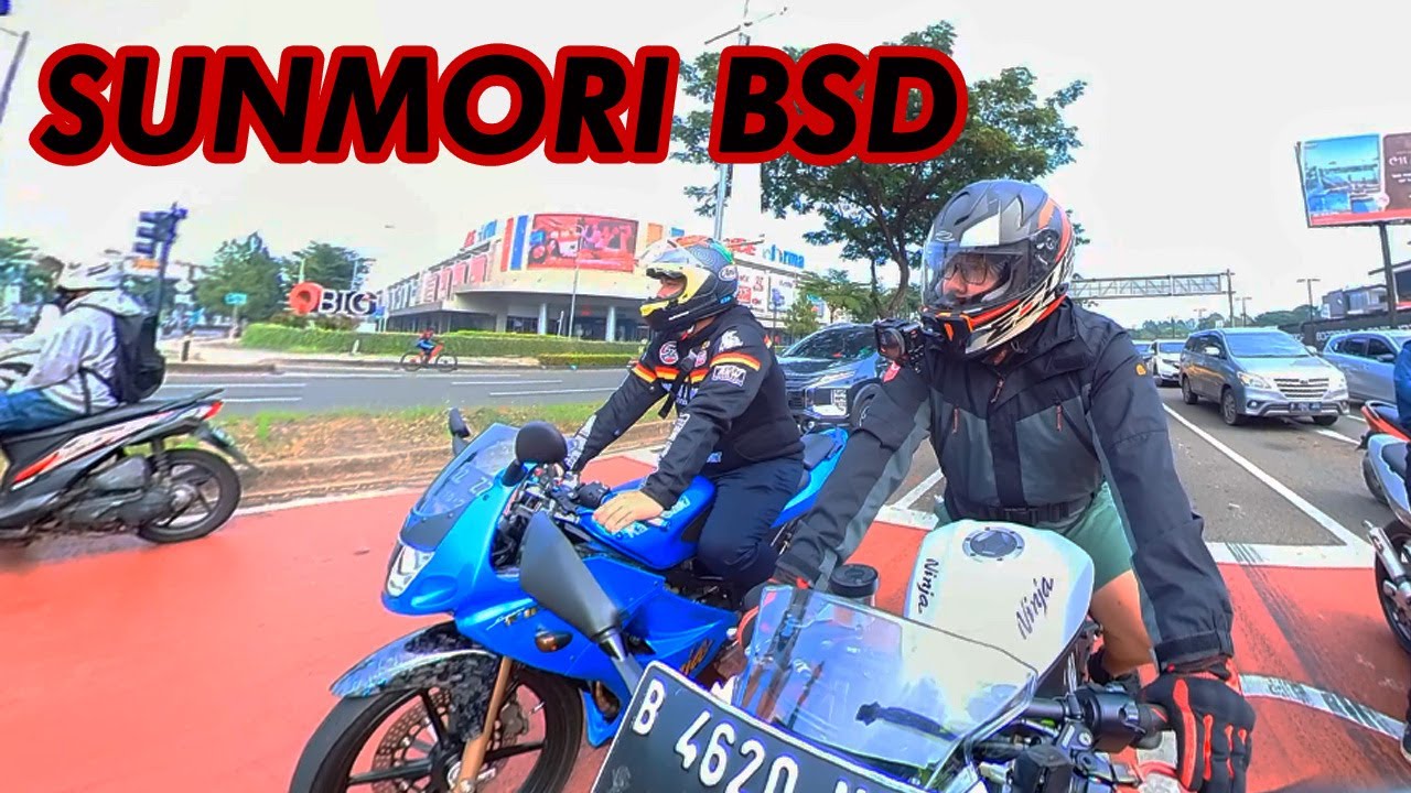 SUNMORI BSD, WITH 2stroke PARAMOUNT | TESTING INSTA360 ONE R MOTOVLOG ...