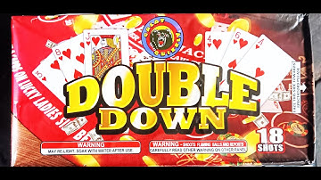 DOUBLE DOWN BY (GREAT GRIZZLY FIREWORKS) 18 SHOT 360 GRAM