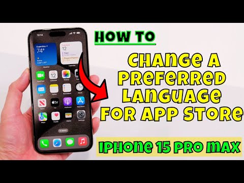 Как изменить предпочитаемый язык в App Store на iPhone 15 Pro Max