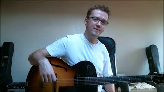 first beginner jazz guitar lesson how to improvise over ii v i progressions