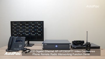 5" LCD Gigabit Ethernet AP-VP230GPTT Video Conference Phone Remote Radio Interworking Function