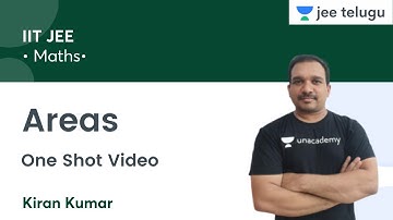 Areas | One shot Video | IIT JEE | JEE Telugu | Kiran Kumar
