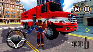 En Gerçekçi İtfaiye Arabası Oyunu - 911 Fire Truck Games - Android Gameplay screenshot 3