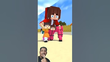 JJ and Mikey Bigger And Bigger SQUID GAME Doll - Maizen Minecraft Animation #short #animation #funny