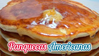 PANQUECAS AMERICANAS AUTÉNTICAS Y ESPONJOSAS | FLUFFY PANCAKES | PASO A PASO | RÁPIDO Y FÁCIL