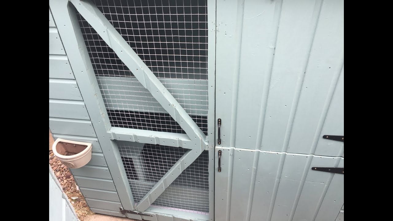 Converting a shed to a rabbit hutch - YouTube