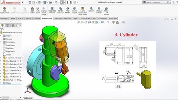 "Designing a Wobbler Steam Engine in SolidWorks | Full Parts Breakdown" 3. Cylinder.