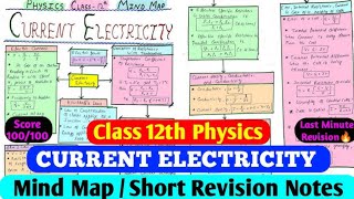 Current electricity class 12 Physics notes.ch 3 current electricity best Notes.#physics #bestnotes