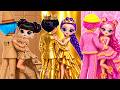 K-POP Demon Hunters: Cardboard, Gold and Fluffy Glow Up Contest! 10 DIYs for Huntrix SajaBoys Doll!