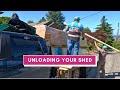 Delivery &amp; Unloading Process | SolidBuild®️ Sheds | Preparation