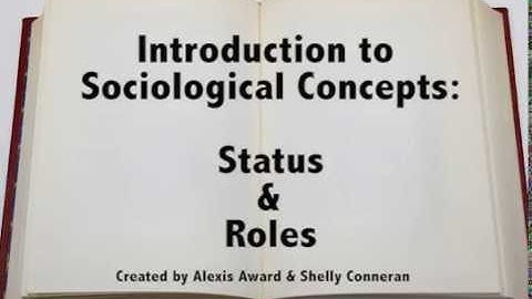 Introduction to Sociological Concepts: Status and Roles