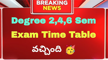 Degree 2,4,6 Sem Exams Time Table Out Full 2025 #degree #viralvideo #timetable #semester #youtuber