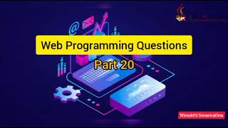 Web Programming Questions part 20