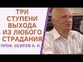 ТРИ СТУПЕНИ ВЫХОДА ИЗ ЛЮБОГО СТРАДАНИЯ. ОСИПОВ А.И.