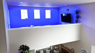 We Built a $15,000 Vaulted Ceiling Gaming Loft | 3 Weeks in 15 Minutes Timelapse