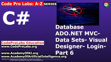 C# - Database ADO.NET MVC- Data Sets- Visual Designer- Login- Part 2