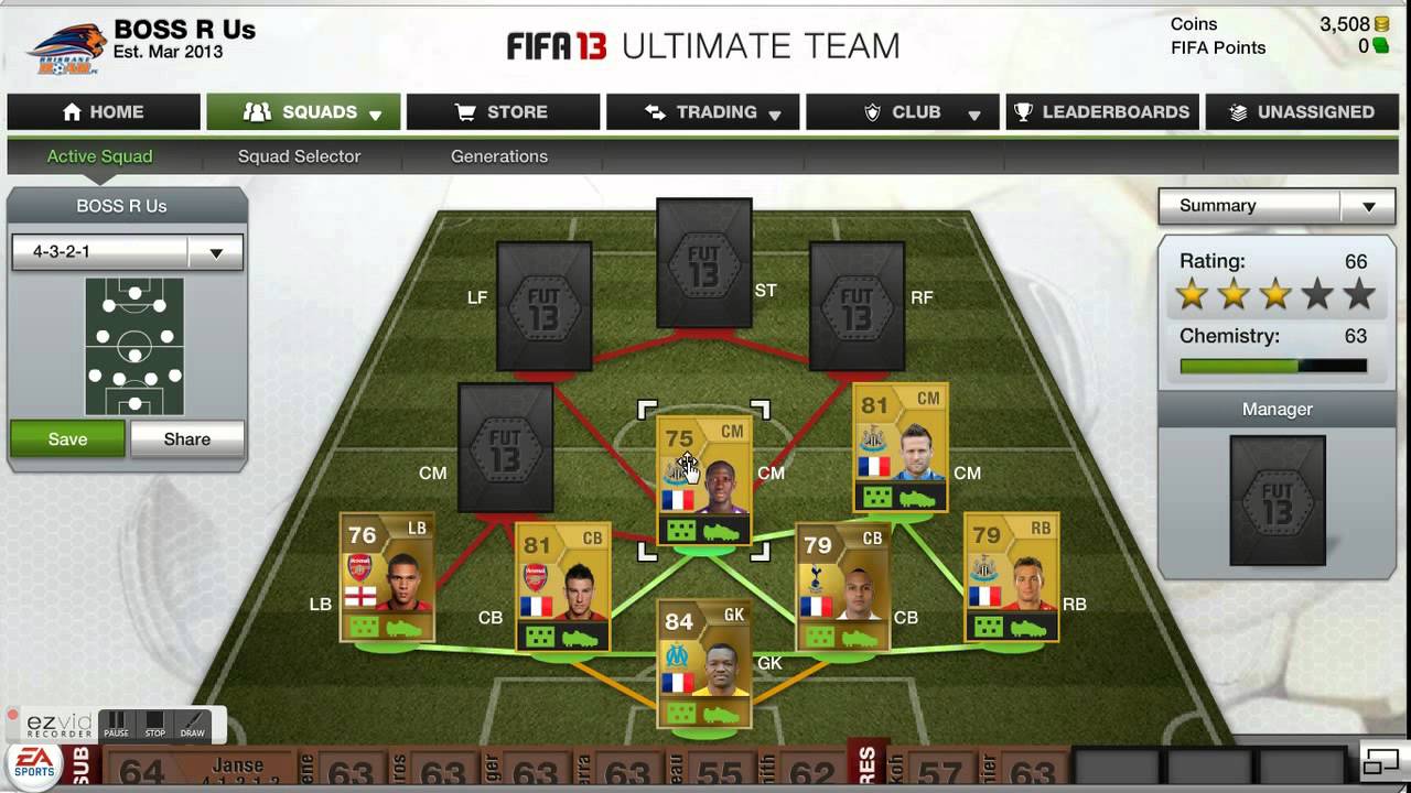 FIFA 13 French squad builder Ft. Benzema