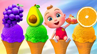 Fruit Ice Cream | Good habits for Kids | Nursery Rhymes & Children Songs | Baby SumoCoco