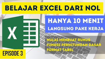 RUMUS EXCEL PERHITUNGAN DASAR | SERI EXCEL PEMULA EPISODE 03