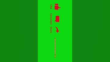 Animated Like Comment Share Subscribe Green Screen | YouTube End Screen Overlay #greenscreen #like