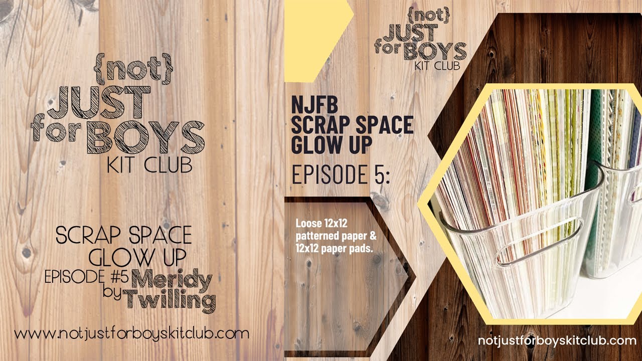 NJFB {Scrap Space Glow Up} Эпизод 5: Отдельная бумага с узором 12x12