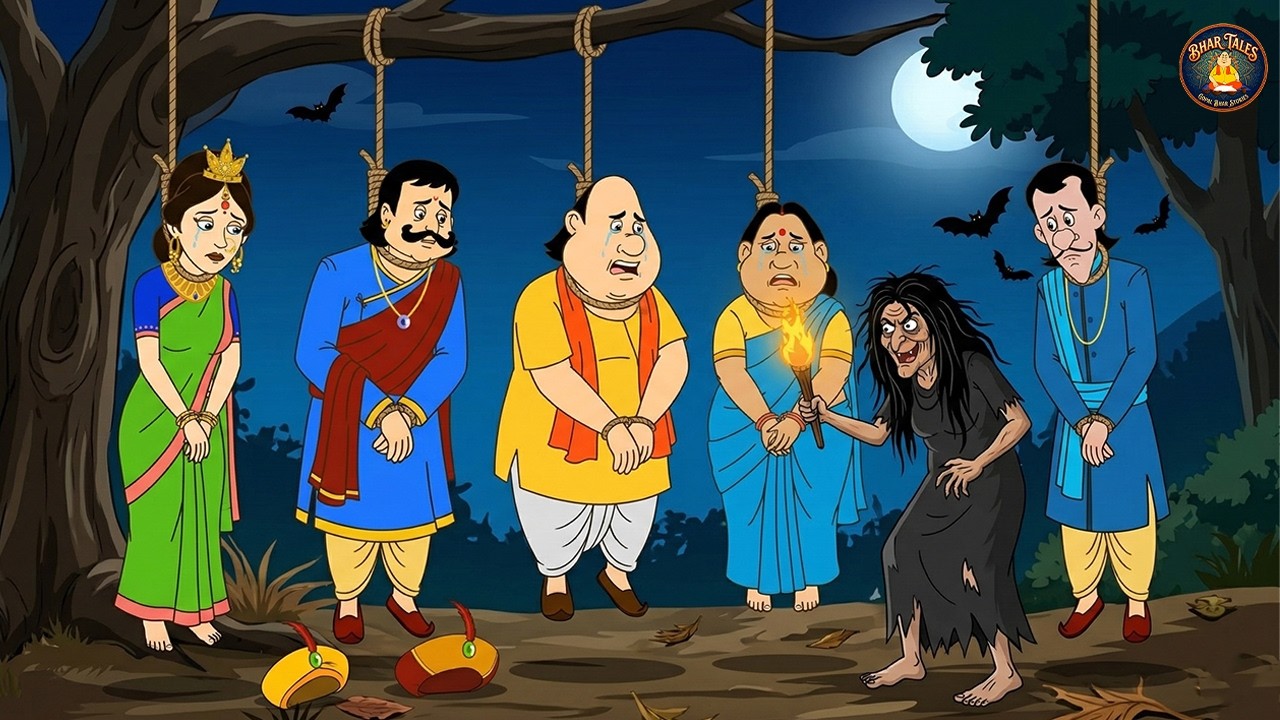 ডাইনি অন্ধকার রাতে রাজা, রানী, গোপাল দাদা, গিনি এবং মন্ত্রীকে গাছ থেকে ঝুলিয়ে দিল | Gopal Bhar |