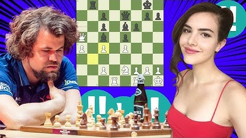 3038 Elo chess , Magnus Carlsen vs Alexandra Botez