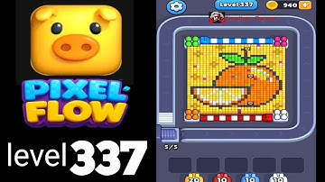 Pixelflow level 337 orange Guide Walkthrough Solution