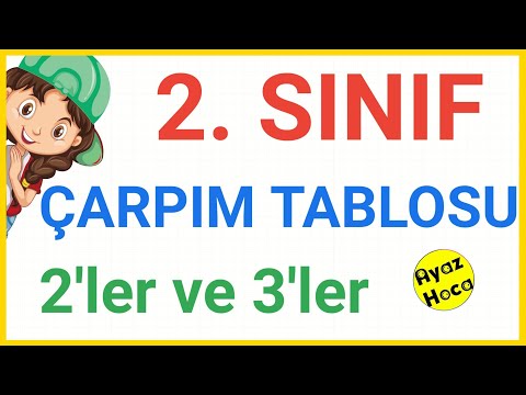 2. Sınıf Çarpım Tablosu | 2'ler ve 3'ler | Kolay Ezberleme