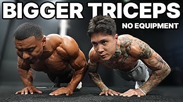 6 Min Tricep Workout Ft. Larry Wheels (No Weights)