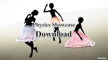 【MMD Physics Showcase/MMD Download】Realistic Cloth Skirts with patterns by Mamiya