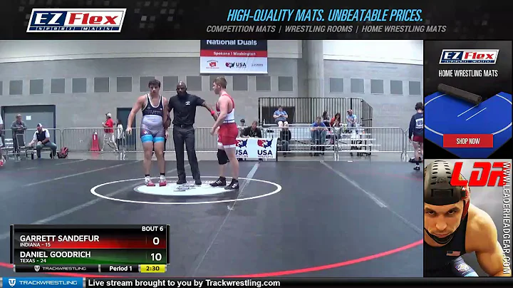 Mat 1 220 Garrett Sandefur Indiana Vs Daniel Goodr...