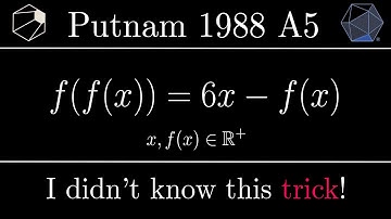 A Beautiful trick for Functional Equations| Putnam 1988 A5