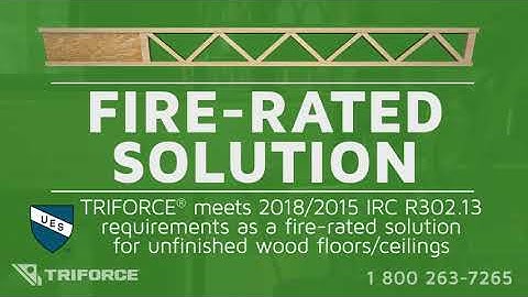 TRIFORCE®, complies with 2018/2015 IRC (Section R302.13)