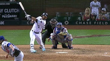 LAD@ARI: Descalso hits an RBI double off the wall