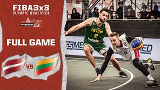 Latvia v Lithuania | Men's - Full Game | FIBA 3x3 Olympic Qualifier