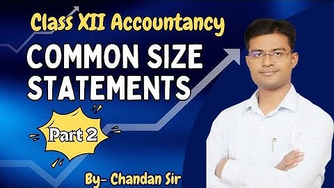 Common size Statements | Chapter 4 | Accountancy | Class 12 | Part 2 | Goodwill Educare