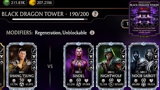 MK1 Shang Tsung | Fatal Black Dragon Tower Hard Battle 190, 195, 196 & 197 MK Mobile