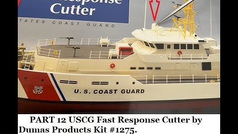 USCG Fast Response Cutter model build (part 12) Dome Radar units