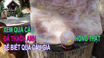 Trải Nghiệm Quả Cầu Đá Thạch Anh Hồng Thật Để Biết Đá Giả || Xem Ngay