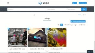 Yclas.com - How to change the landing page