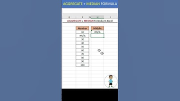 AGGREGATE + MEDIAN Formula In Excel #excel #exceltips #exceltutorial #msexcel #microsoftexcel