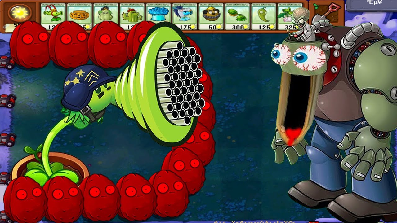 Best strategy Plants vs Zombies_PVZ1 Hack_How to make PEA win against