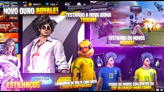 NOVO OURO ROYALE E ESTILHAÇOS, GAMEPLAY DA NOVA TROGON, NOVOS MODOS, SKINS CBF DE GRAÇA E MUITO MAIS