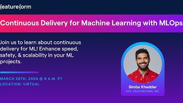 Continuous Delivery for Machine Learning with MLOps