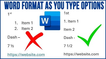 How to Adjust Microsoft Word Auto Format as You Type Options