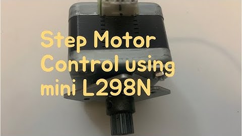 S6E13 Step Motor Control using Raspberry Pi and mini L298N motor driver