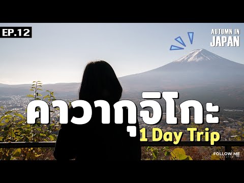 เที่ยวญี่ปุ่น EP.12 ดูภูเขาไฟฟูจิรอบทะเลสาบคาวากุจิโกะ และเจดีย์แดง | 2017 | Follow me : ตามฉันมา