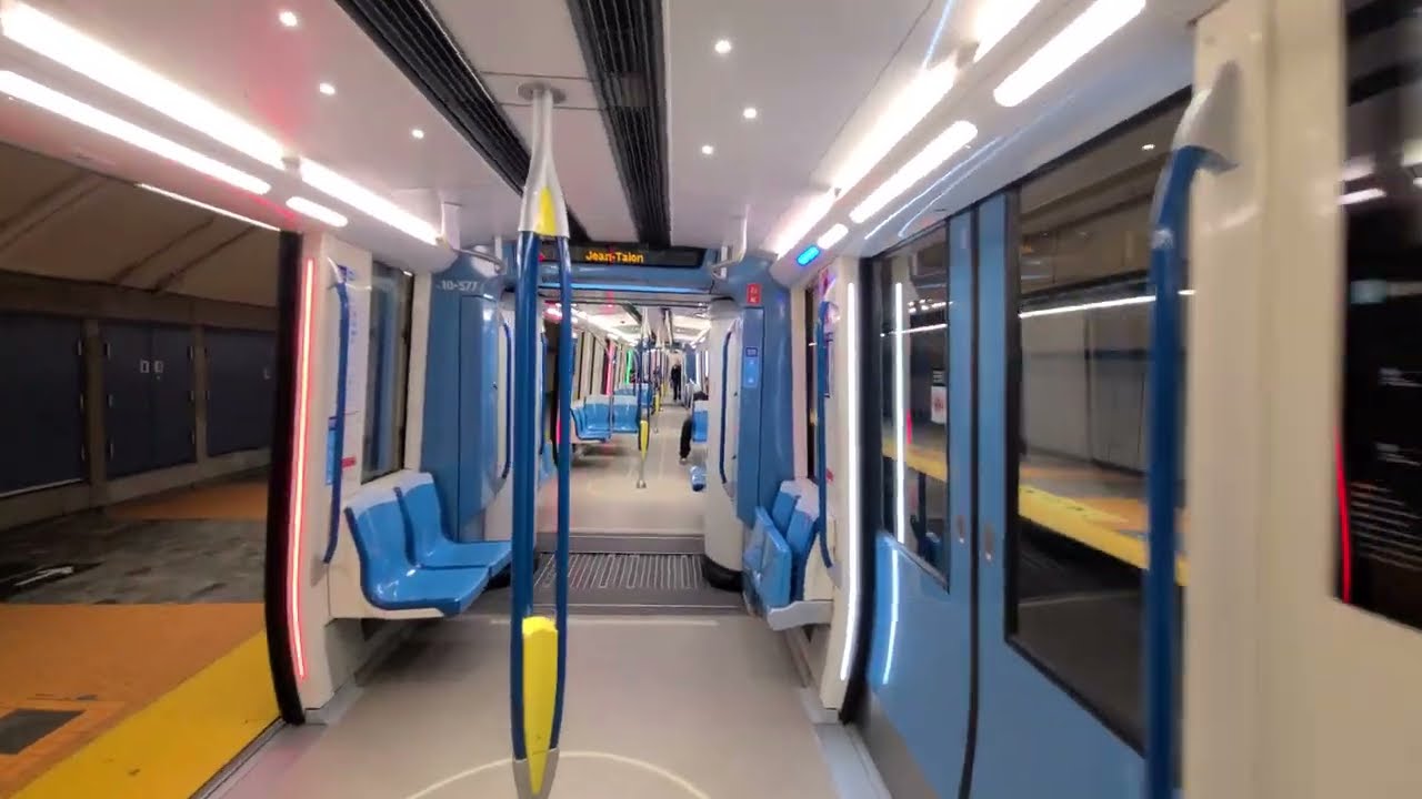 Metro ride on the Blue Line, Orange Line and Green Line of the Montreal Metro: Video 1 of 2 🔵🟠🟢