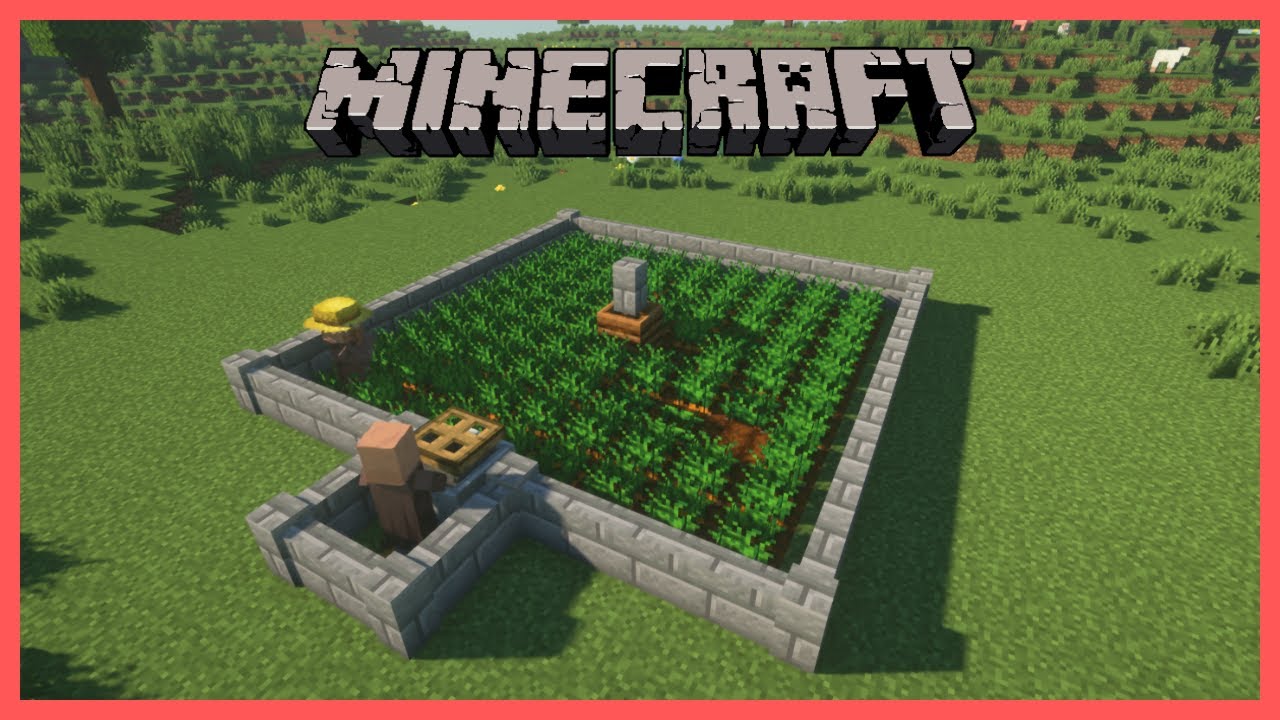 Minecraft How to make an automatic food farm! YouTube